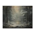 thumbnail image 3 of Designart "Silence in the Winter Woods IV" Landscapes Print on Natural Pine Wood, 3 of 5