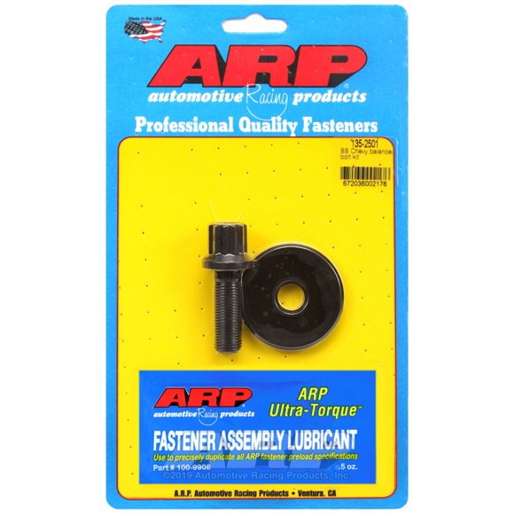 ARP Auto Racing Harmonic Balancer Bolt 135-2501 For Use With Chevy Big Block; 5/8 Inch Socket Size; 1/2 Inch - 20 Thread Size; 1.550 Inch Under Head Length