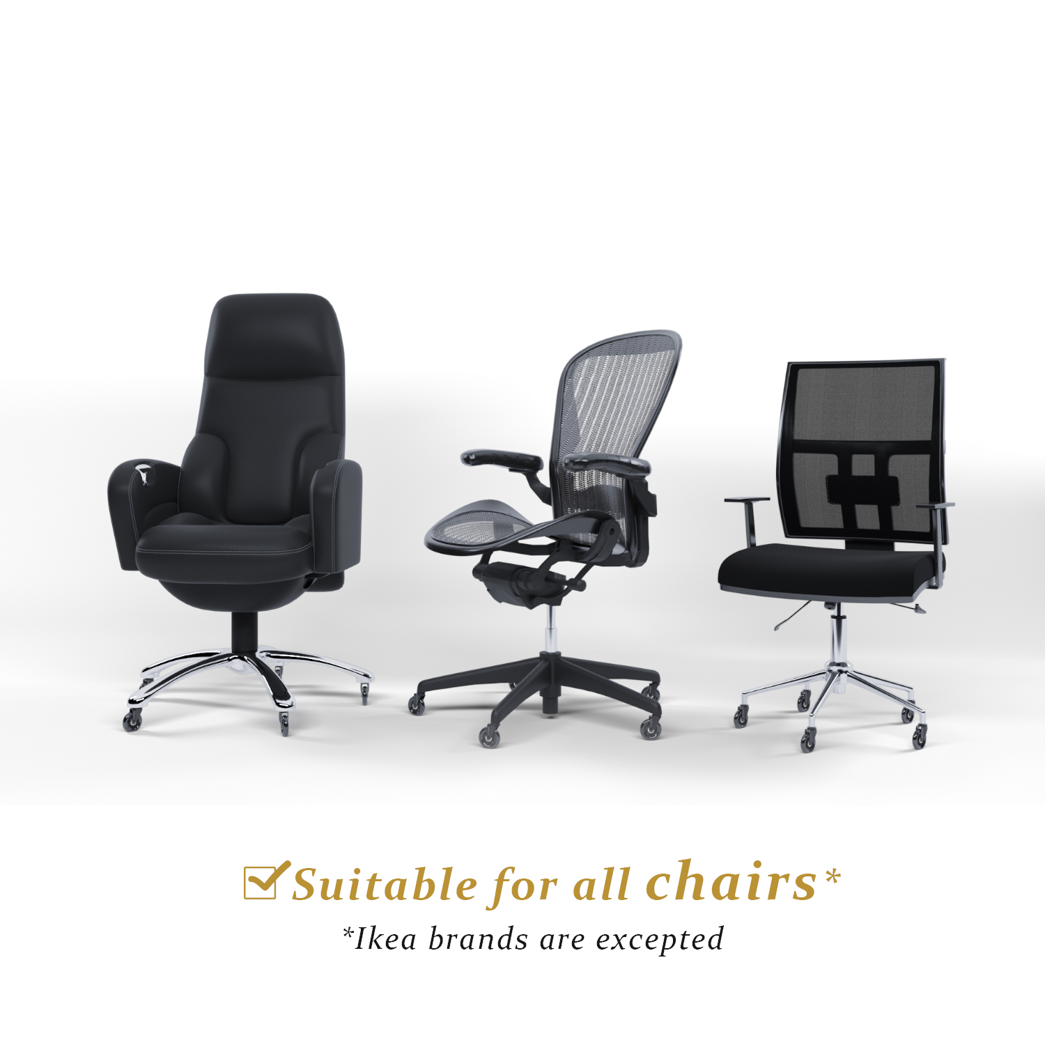 The Best Office Chair Caster Wheels Set Of 5 Heavy Duty Soft Rubber Silent Fully Safe For All Floors Incl Hard Wood Desk Chair Roller Blade Style Wheel Replacement No Office Chair Mat Needed