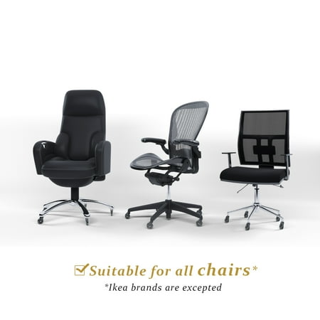 Buy The Best Office Chair Caster Wheels Set Of 5 Heavy Duty Soft Rubber Silent Fully Safe For All Floors Incl Hard Wood Desk Chair Roller Blade Style Wheel Replacement No Office Chair Mat