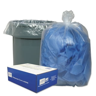 Clear Trash Bags - 100 Clear 2.6 Gallon Small Garbage Bags（white） for home  office kitchen Trash Can Bathroom Bedroom