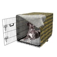 thumbnail image 5 of Bug Dog Crate Cover, Rhythmic Insects Beetle Animals Motif Cartoon on Muted Backdrop, Easy to Use Pet Kennel Cover Small Dogs Puppies Kittens, 7 Sizes, Grey Earth Yellow, by Ambesonne, 5 of 6