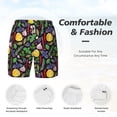 thumbnail image 6 of Picia Herbs And Spices pattern Mens Swim Trunks with Compression Liner Stretch Beach Shorts Quick Dry with Zipper Pockets No-Chafing Board Shorts-3X-Large, 6 of 9