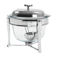 thumbnail image 2 of Canteen Buffet Dining Stove Chafing Dish Food Warmer Stainless Steel & Glass Pot, 2 of 19