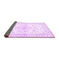 thumbnail image 2 of Ahgly Company Indoor Square Medallion Purple Traditional Area Rugs, 3' Square, 2 of 4