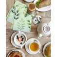 thumbnail image 4 of Green Leaves Kitchen Dish Towels for Drying Dishes Set of 3, Summer Botanical Farmhouse Leaf Waffle Weave Microfiber Hand Tea Bathroom Towels Quick Dry & Absorbent Towel 15.7x23.6, 4 of 7