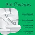 thumbnail image 4 of Corelle Urban Arc 16-Piece Square Glass Dinnerware Set (Service for 4), 4 of 10