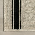 thumbnail image 4 of Rugs USA Hedgerow Striped Jute Area Rug, 8' 6" x 11' 6", Hedgerow Ivory, 4 of 6