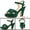 Green, variant on BLISSFUL STEP Women's Strap Platform Chunky Heel Slingback Sandals