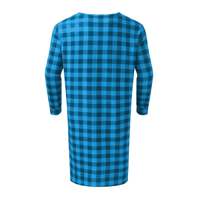 Xysaqa Men's Nightshirt with Pajama Cap Set Long Sleeve Pajamas Xysaqa Men's Nightshirt with Pajama Cap Set Long Sleeve Pajamas