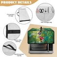 thumbnail image 6 of Renewold Small Appliance Cover for Toaster Oven with Accessory Pockets Stain-Resistant Dust-Proof Microwave Oven Small Appliance Cover Case, 18.5 x 14.5 x 9 Inches, Butterfly Daisy Green, 6 of 7