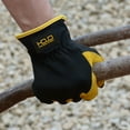thumbnail image 2 of HANDLANDY Men Leather Gardening Gloves, Utility Work Gloves for Mechanics, Construction, Driver, Dexterity Breathable Design, 2 of 7