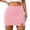 Pink, variant on Womens Mini Skirt Short Skorts Mid Waist Side Split Bodycon Pencil y2k Skirts Shorts