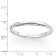 thumbnail image 5 of Platinum 3mm Half-Round Featherweight Band Ring Size 7, 5 of 5