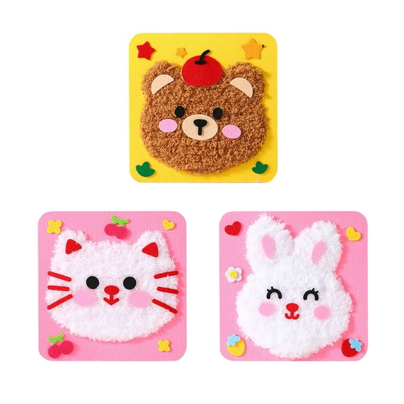 Eoozwa 2 Packs DIY Embroidery Kit for Adults Beginners with Yarn Needle and Fabric Complete Craft Supplies for Home Decor Stress Relief Creative Art Project