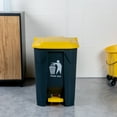 thumbnail image 3 of RW Clean 13 gal Dark Gray Plastic Step-On Trash Can - 17" x 15 3/4" x 23 1/2" - 1 count box, 3 of 10