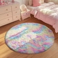 thumbnail image 2 of Shag Area Rugs for Living Room 9'(Round), Soft and Fluffy Shaggy Carpet for Pets, Machine Washable Floor Rugs for Living room, 2 of 7