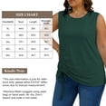 thumbnail image 5 of Oryer Plus Size Tank Tops for Women, Round Neck Sleeveless Casual Womens Blouse Trendy Tunic Summer Shirts for Women 1X-5X, 5 of 7