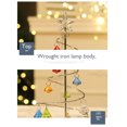thumbnail image 5 of Christmas Tree Lights, LED Christmas Decorations, Crystal Copper Night Lights for Bedroom Living Room Party, Metal Tabletop Christmas Tree with Pyramidal Structure and Round Base, Battery Operated, 5 of 9