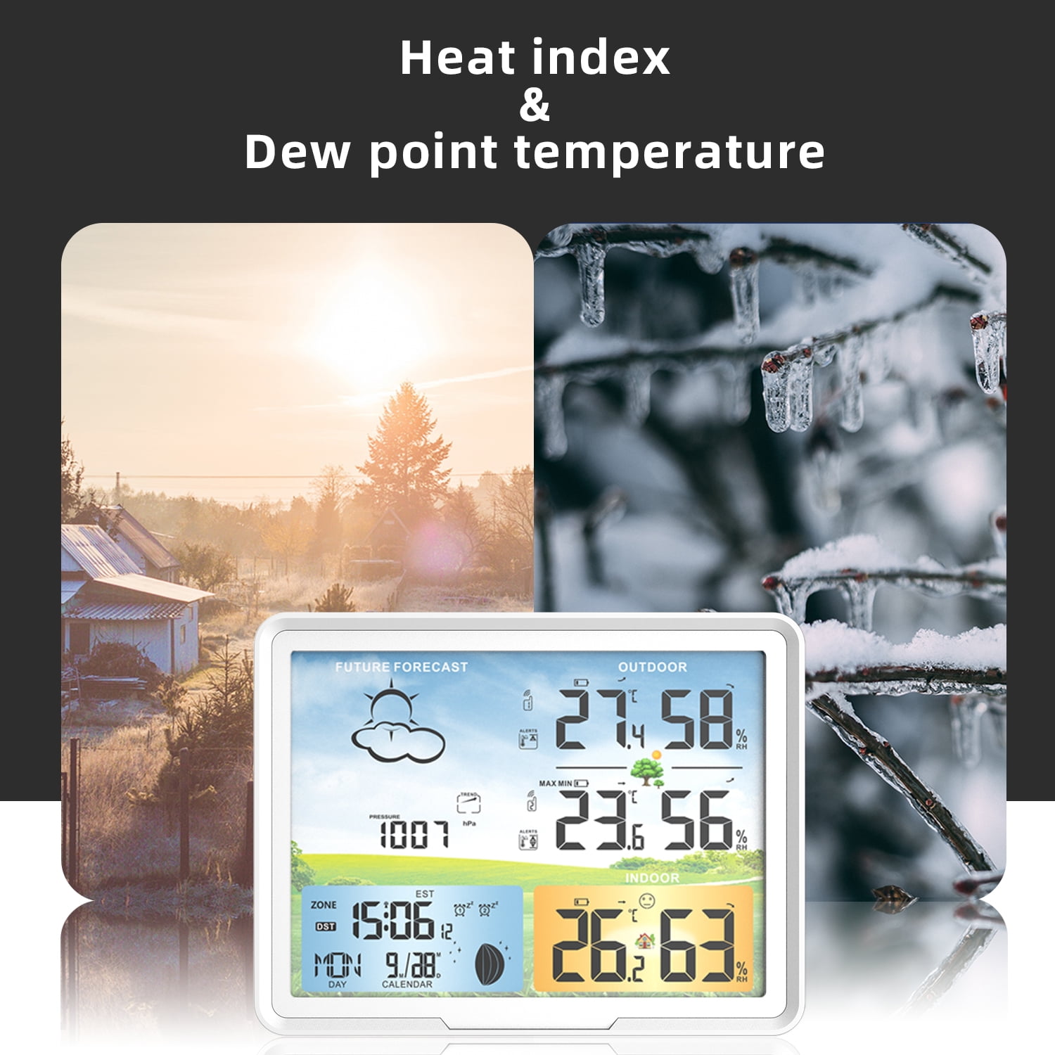 Weather Station Wireless Indoor Outdoor Home Weather Stations with