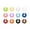 A Random Color, variant on Shoreew 12Pcs Silicone Wine Glass Markers Color Random Wine Glass Identifier Rings Juice Beverage Wine Glass Labels Tags for Parties Receptions Weddings