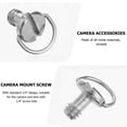 thumbnail image 4 of EeaseCA 6PCS 1/4 Inch Folding D-Ring Adapter Screw Cam Tripod Monopod Quick Release Plate for Camera, 4 of 7