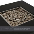 thumbnail image 4 of Grand Patio Outdoor Gas Fire Pit Table 30-Inch Square Propane Gas Fire Pit CSA Safety Approved 50000BTU with Steel Tabletop, Removable Lid, and Lava Rock for Garden, Backyard, and Deck Parties, 4 of 8