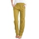 thumbnail image 1 of Pantalones elásticos de pierna recta para mujer - Cintura con cordón de algodón - Casual de cintura alta - Terciopelo dorado - Tallas S-XXL - Todas las estaciones, 1 of 5