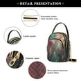 thumbnail image 4 of FORMRS Crossbody Bag for Women Quilted Travel Shoulder Cell Phone Purse with Chain Strap Handbag, Psychedelic Forest, 4 of 7
