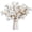 White, variant on Artificial Flowers Branches Faux Silk Cherry Blossoms Stem Fake Floral for Home Garden Restrant Hotel Parties Wedding Table Centenpieces Arrangements Decor Spray in Pink