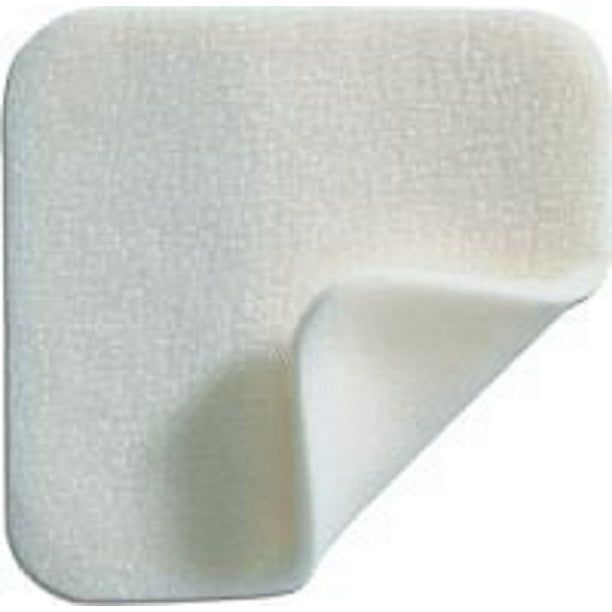 Mepilex Silicone Foam Dressing Square Adhesive without Border Sterile 4