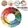 thumbnail image 2 of Embroidery Thread 100 Cross Stitch Thread Hand Embroidery Friendship Bracelet String Cross Stitch Painting Bracelet Yarn Craft, 2 of 11