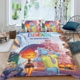 thumbnail image 2 of Elemental Conjunto de sábanas temático, trío de piezas, cómodo y amigable con la piel, diseño único, regalo de decoración para el hogar para familiares, amigos y fans,173cm *218cm, 2 of 6