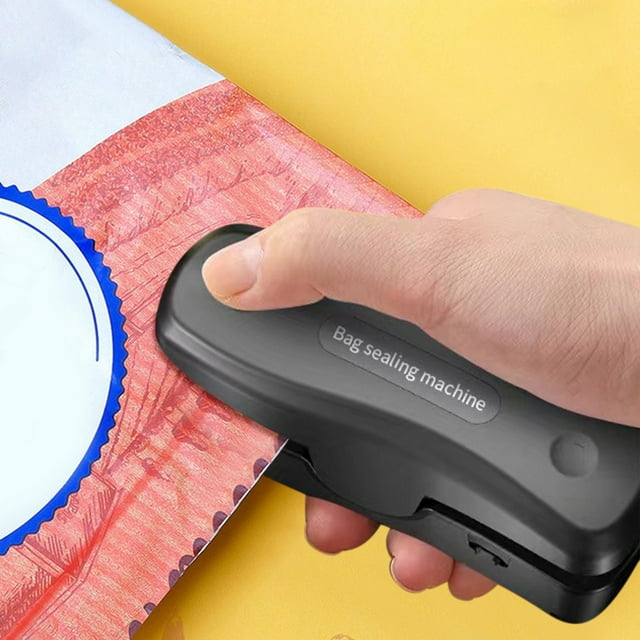 BAOPAI Mini Scelleuse Automatique Rechargeable Designs à Pression Manuelle Faible Bruit Conservation de la Fraîcheur des Aliments Adapté pour Maison Bureau et Voyage
