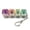 Style C, variant on Keyboard Fidget Keychain with LED Lights, Keyboard Button Finger Clicker for Keychain Stress Relief Pass The Time for Adults