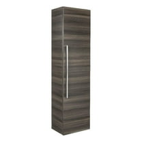 Cutler Kitchen and Bath Silhouette Modern Wood/Metal Linen Tower in Dark Wood