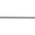 thumbnail image 2 of Diamond2Deal 14K White Gold 4.3mm Semi-Solid 3-Wire Wheat Chain Necklace for Men 22", 2 of 6