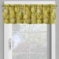 thumbnail image 4 of Ambesonne Floral Valance & Curtain, Yellow Toned Daisy Flowers, 55"x24", Yellow Green and Khaki, 4 of 7