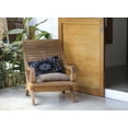 thumbnail image 3 of Simply Daisy, 14" x 20" Shawl Navy Blue Decorative Abstract Outdoor Throw Pillow, 3 of 3