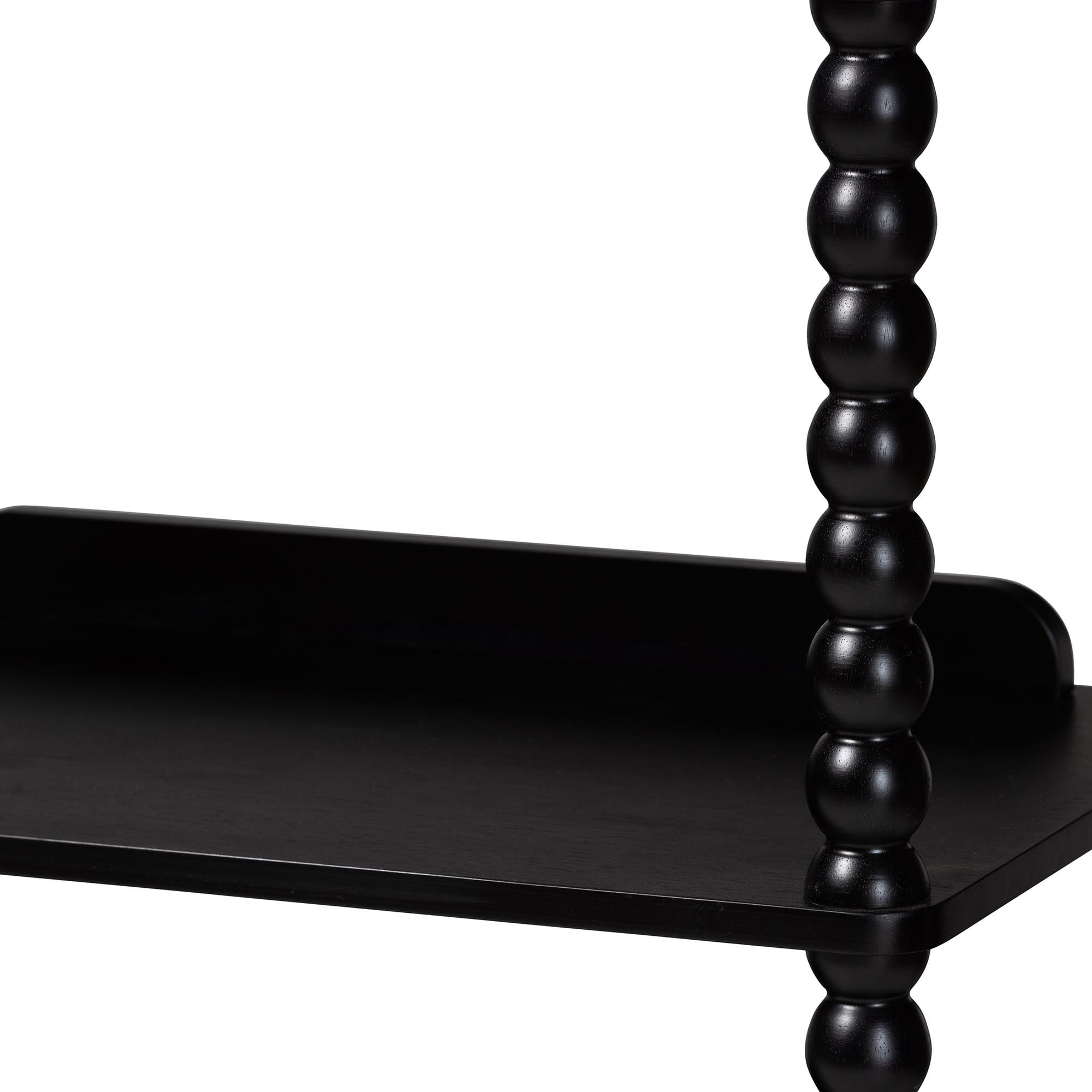 Baxton Studio Lucera Farmhouse Display shelf, 72 in., Black