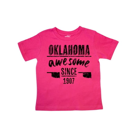 

Inktastic Oklahoma Awesome Since 1907 Gift Toddler Boy or Toddler Girl T-Shirt