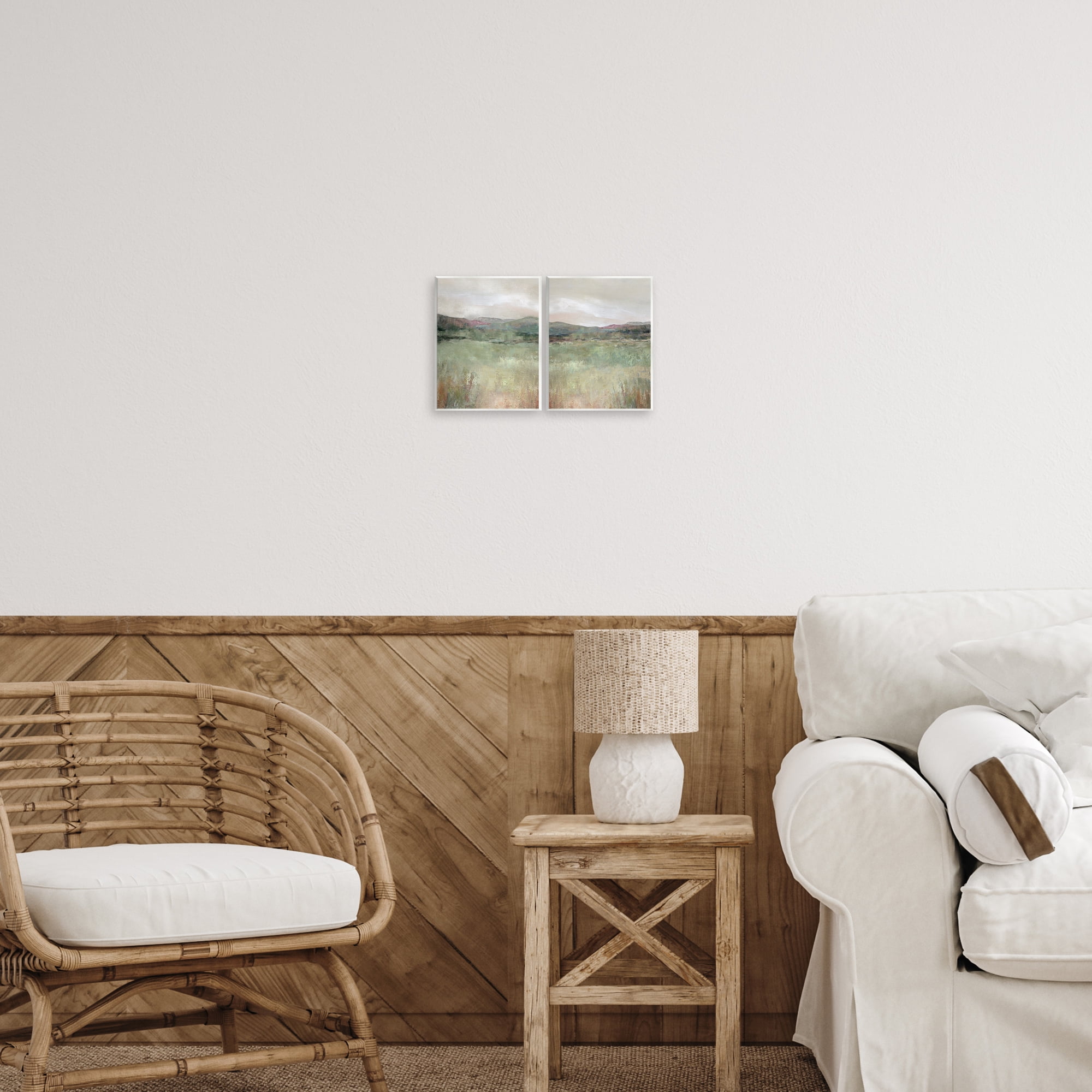 Stupell Industries Muted Glimpse of Spring 2 Piece Wall Plaque Art Set, design by Carol Robinson