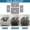 thumbnail image 6 of Yuyamidu Camo Reclining Chair Covers 4 Pieces Hunting Branch Stretch Recliner Couch Protector with Elastic Edge Comfortable Soft Recliner Couch Covers Gift for Friends, 6 of 8