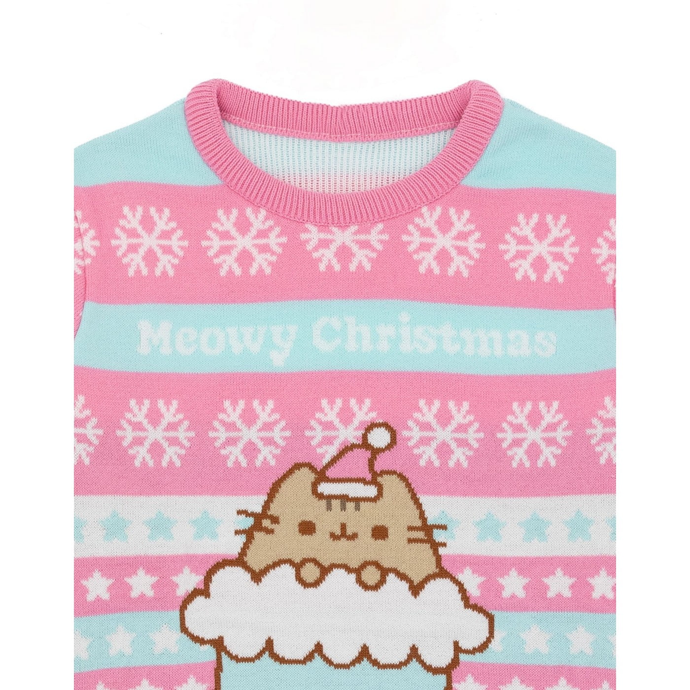 Pusheen Girls Knitted Christmas Sweatshirt Walmart