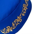 thumbnail image 4 of XIAOHUAGUA African Kufi Hat with Gold Embroidery Ankara Kufi Hats Men Hat Accessory Cap, 4 of 5