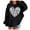 Black, variant on Girls' Fashion Casual Printed Long Sleeved Hoodie Top Zipper Sweater for Girls Jacket Jacket without Hoodie Boys Hoodie Toddler Zip up Hoodie Jacket Zip Sweater 4t Pullover Hoodie Comfy Jr Big Boys