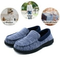 thumbnail image 7 of DL Mens Moccasin House Slippers Memory Foam Cozy Comfy Indoor Bedroom Slippers, 7 of 7