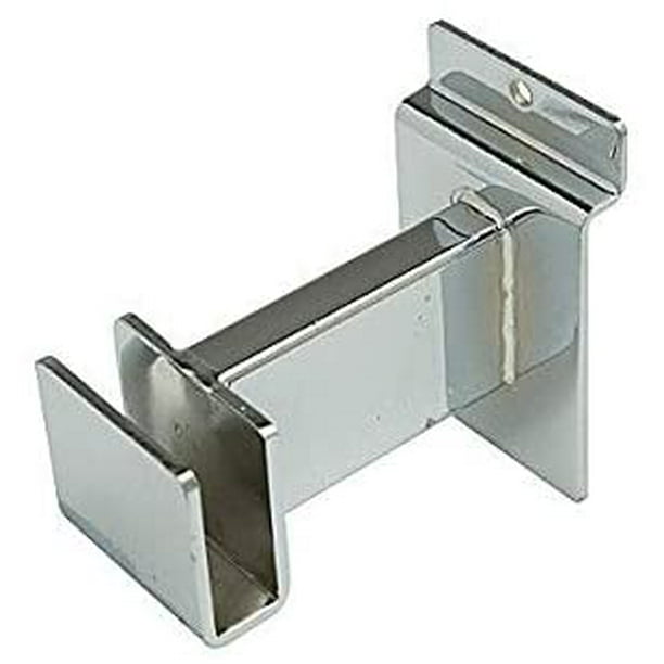 3" Slatwall Rectangular Tube Holding Hangrail Bracket for Retail