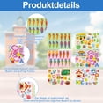 thumbnail image 3 of Juego de 6 pegatinas para niños y bebés, muchos diseños diferentes de pegatinas para álbumes de pegatinas con letras ABC, números, conos de azúcar, juegos de fiesta de cumpleaños para niños, 3 of 5