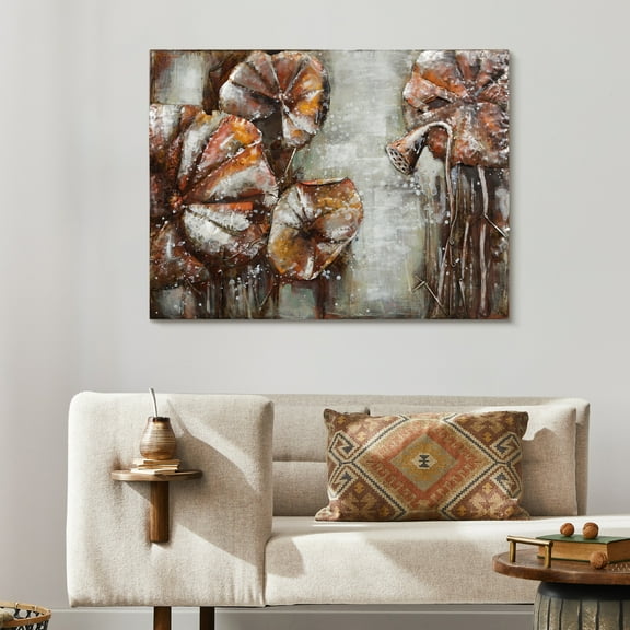 Empire Art Primo Mixed Media Sculpture - Water Lilly Pads 2